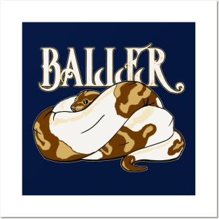 Piebald Ball Python 2 Posters and Art